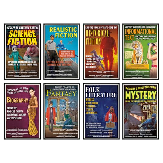 North Star Teacher Resource Literary Genres Bulletin Board Set